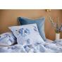 Platinum Lara Blue Linen Look Printed European Pillowcase 65x65cm | Blue